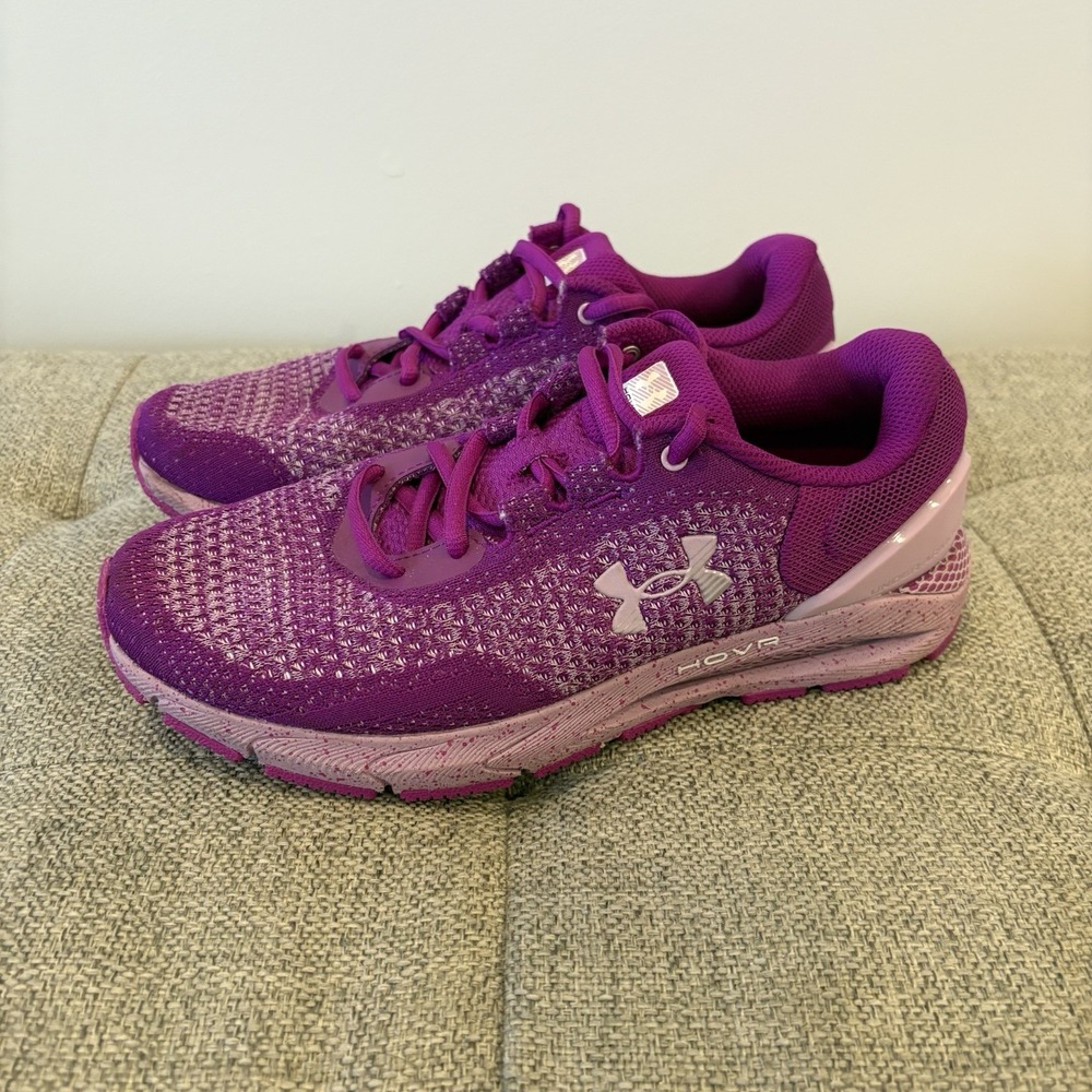 Under ARMOUR Women's Purple HOVR Running/walking Everyday Sneakers‎ Size 8